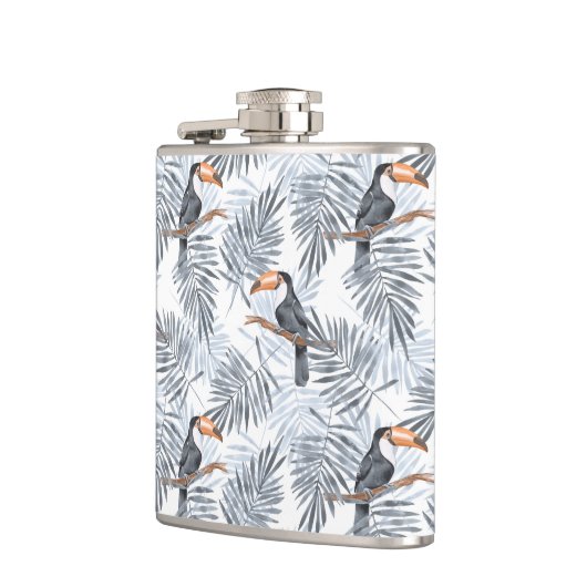 灰色のToucan フラスク (左)