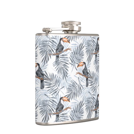 灰色のToucan フラスク (右)