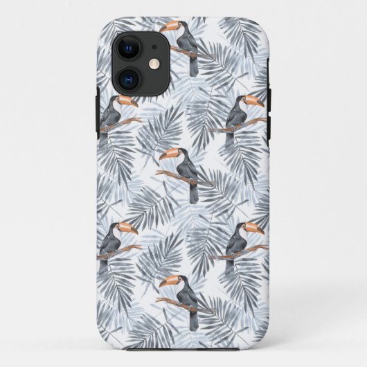 灰色のToucan Case-Mate iPhoneケース (裏面)