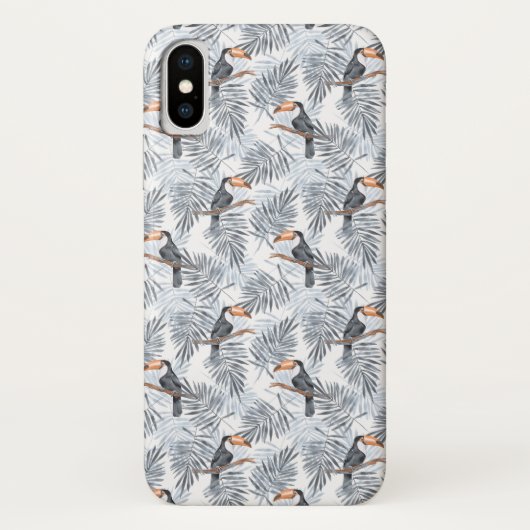 灰色のToucan Case-Mate iPhoneケース (裏面)