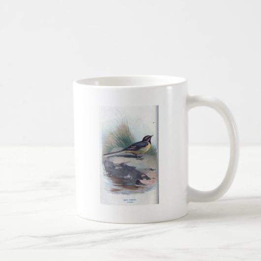 灰色のWagtail コーヒーマグカップ (右)