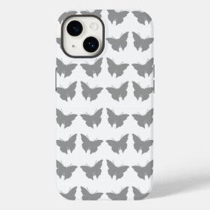 灰色はっきりしたモダン蝶 Case-Mate iPhone 14ケース