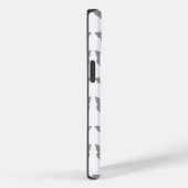 灰色はっきりしたモダン蝶 Case-Mate iPhoneケース (裏面 / 右)