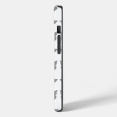 灰色はっきりしたモダン蝶 Case-Mate iPhoneケース (裏面 / 左)