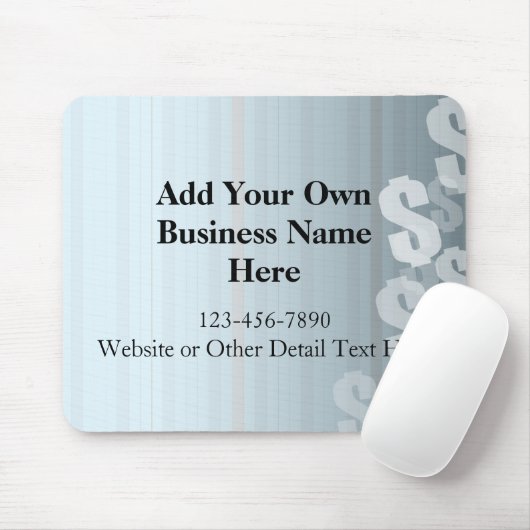 灰色はドル記号の財政のデザインを影で覆います マウスパッド (マウス)