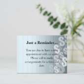 灰色はドル記号の財政のデザインを影で覆います 案内ポストカード (スタンド正面)