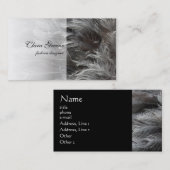 灰色は名刺に羽をつけます 名刺 (正面/裏面)