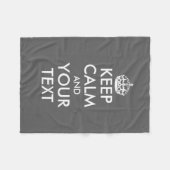 灰色は平静およびあなたの文字のフリースブランケットを保ちます フリースブランケット (正面(横))