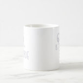 灰色は新しいブロンドのマグです コーヒーマグカップ (中央)