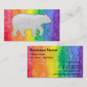 灰色は虹の洗浄名刺に関係します 名刺 (正面/裏面)