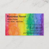 灰色は虹の洗浄名刺に関係します 名刺 (裏面)