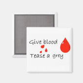 灰色をじっとさせる マグネット (正面/裏面)