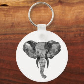灰色アフリカゾウ キーホルダー (正面)