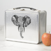 灰色アフリカゾウ メタルランチボックス (インサイチュ)