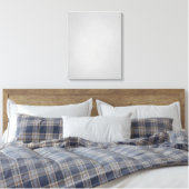 灰色アートの粗いテクスチャ キャンバスプリント (インサイチュ (寝室))