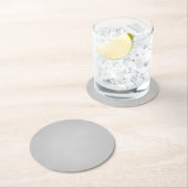 灰色アートの粗いテクスチャ ラウンドペーパーコースター (インサイチュ)