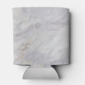 灰色エレガントとベージュの大理石デザイン 缶クーラー (裏面)