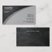 灰色エレガントの肌 名刺 (正面/裏面)