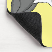 灰色オオカミ(パイプアニメイラストレーション) マウスパッド (コーナー)