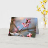 灰色カッコいいの背景に桜の花 カード (黄色い花)