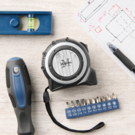 灰色カッコいい竹木材プリントモノグラム メジャー