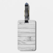 灰色カッコいい竹木材プリントモノグラム ラゲッジタグ (裏面縦)