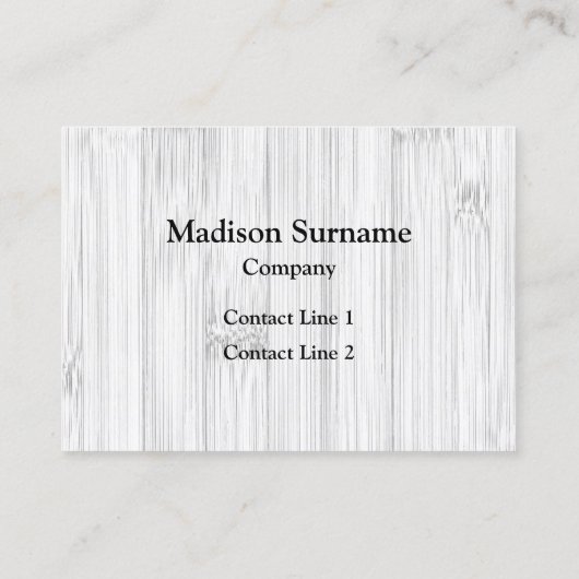 灰色カッコいい竹木材プリントモノグラム 名刺 (裏面)