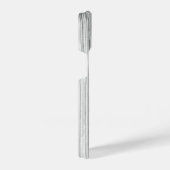 灰色カッコいい竹木材プリントモノグラム iPhoneケース (右側面)