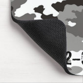 灰色カモフラージパターン マウスパッド (コーナー)