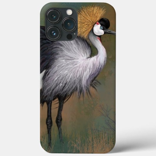 灰色クレーンバード Case-Mate iPhoneケース (裏面)