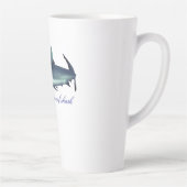 灰色クールのサメ カフェラテマグ (右)