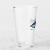 灰色クールのサメ タンブラーグラス (右)