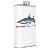 灰色クールのサメ フラスク (右)