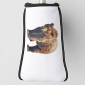 灰色グマが付いている運搬人カバー ゴルフヘッドカバー (回転90)