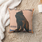 灰色グマのぼろきれ クッション (ブランケット)