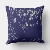 灰色グマのクリスマスの青いヴィンテージの装飾用クッション クッション (裏面)