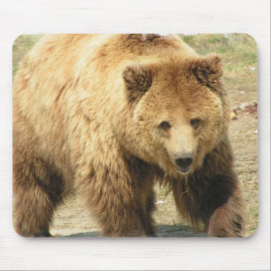 灰色グマのマウスパッド マウスパッド
