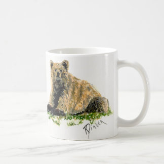 灰色グマのマグ コーヒーマグカップ
