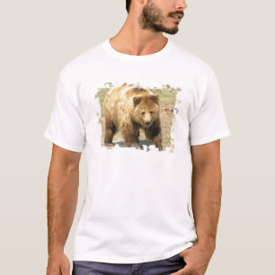 灰色グマの人のTシャツ Tシャツ