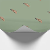 灰色グマの包装紙 ラッピングペーパー (角)