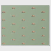 灰色グマの包装紙 ラッピングペーパー (フラット)