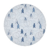 灰色グマを特色にするパターン カッティングボード (正面)