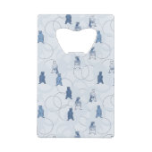 灰色グマを特色にするパターン クレジットカード栓抜き (裏面)