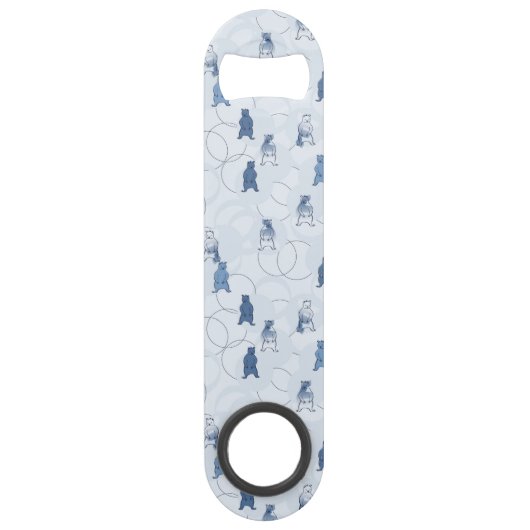 灰色グマを特色にするパターン スピード栓抜き (正面)