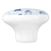 灰色グマを特色にするパターン セラミックノブ (側面)