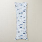 灰色グマを特色にするパターン ボディピロー (正面縦)