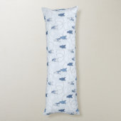 灰色グマを特色にするパターン ボディピロー (裏面 (縦))