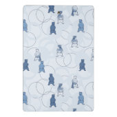 灰色グマを特色にするパターン ミニクリップボード (裏面)