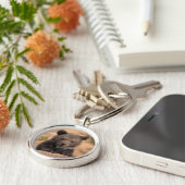 灰色グマカブス キーホルダー (側面)