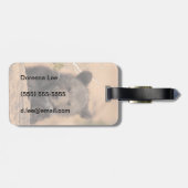 灰色グマカブス ラゲッジタグ (裏面横)